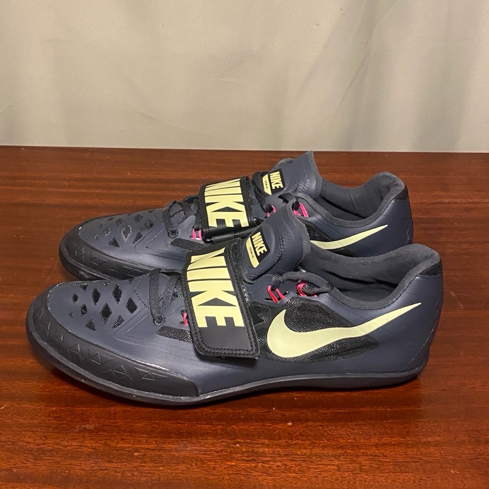 Nike Zoom Rival SD 4 Black Volt Discus Throwing Track & Field Shoes Mens  9.5
